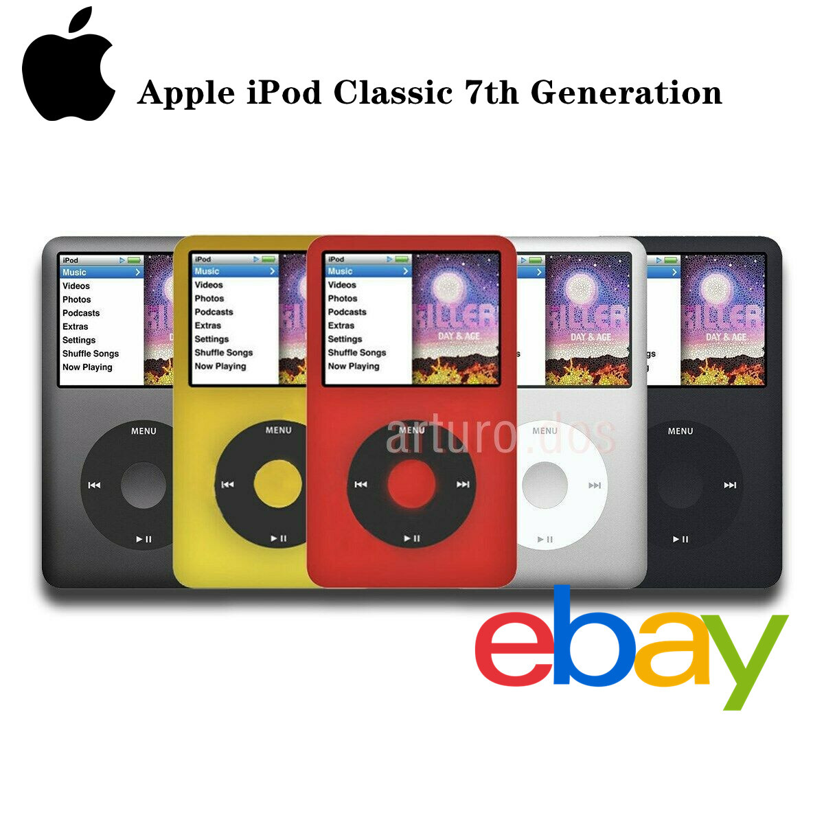 New Apple iPod classic 7th 160GB 256GB 512GB 1TB 2000mAh Battery