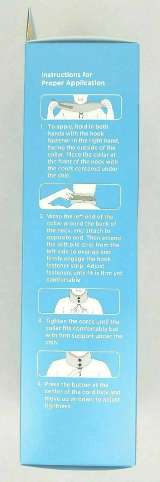 "Cuello de cuello cervical ajustable blanco antimicrobiano soporte avanzado 11-20"" OSFA" Foto 2 de 3