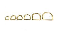 Solid Brass D-Rings 12mm - 38mm Dog Leads Collars Horse Leather Crafts x1 - x50