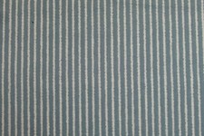 Fabric 100 Cotton YARDAGE 1/8th inch POWDER BLUE AND WHITE/OFF-WHITE STRIPES