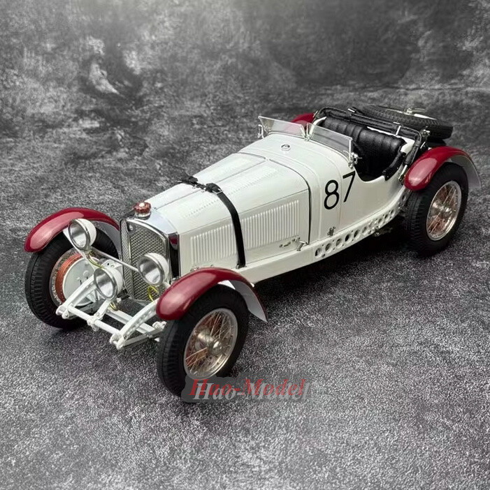 CMC 1:18 Mercedes-Benz SSKL #87 Mille Miglia 1931 Rudolf Caracciola (M-055) (Nummerierte Erstauflage inkl. Zertifikat & Vitrine)