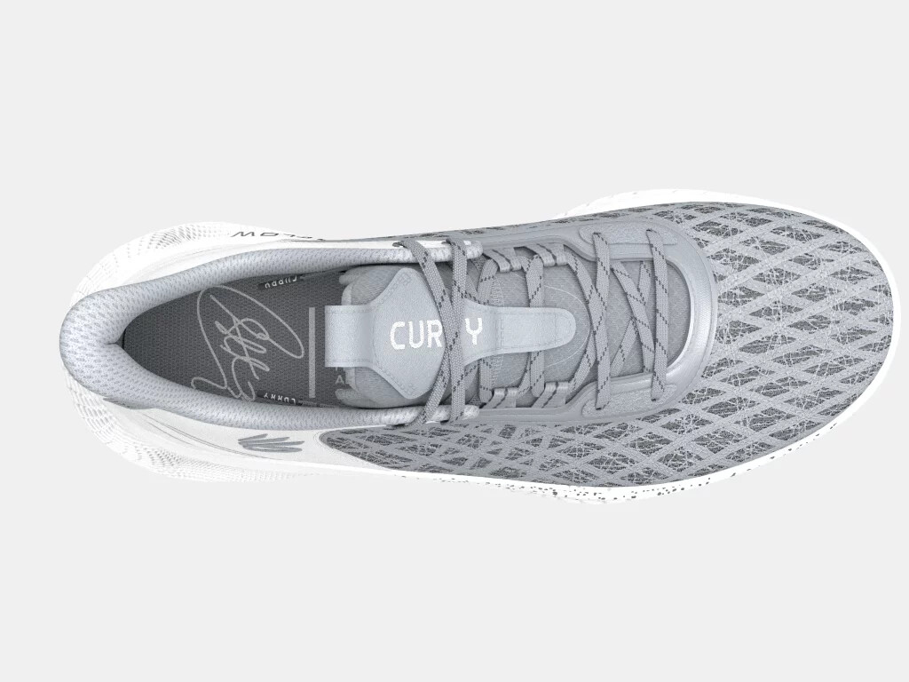 Under Armour Curry Flow 9 Team Basketball Shoes Grey/White