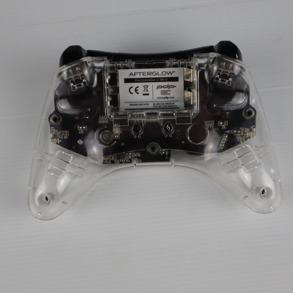 Afterglow Pro Controller for Wii U Clear Model 085-018 - Image 3 of 4
