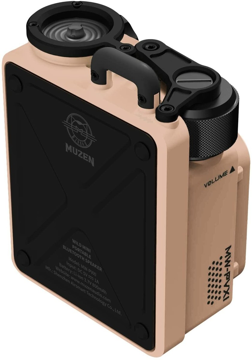 MUZEN Wild Mini Rugged Outdoor Speaker Bluetooth 5.0