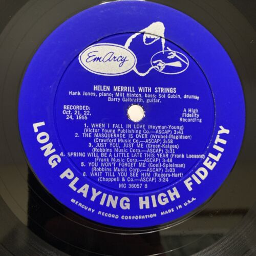 Helen Merrill With Strings EmArcy MG-36057 Mono 1955 Play Tested EX Cover VG+ - Picture 6 of 8
