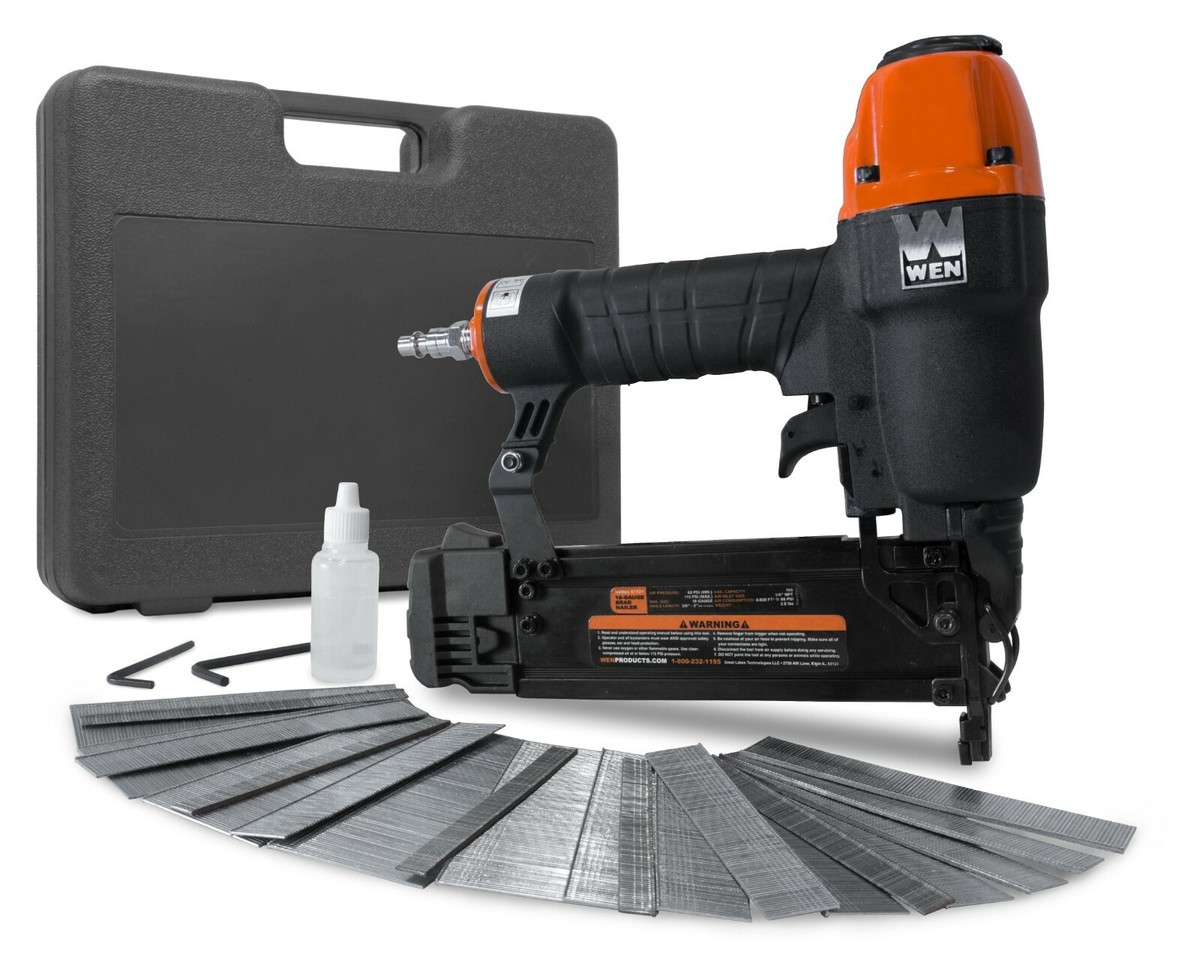 WEN 61723K 18-Gauge 3/8-Inch to 2-Inch Brad Nailer, Carrying Case 