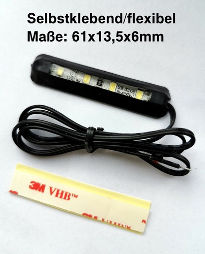 Mini Micro LED Oświetlenie tablicy rejestracyjnej Tablica rejestracyjna Oświetlenie Motocykl Samochód - Zdjęcie 1 z 1