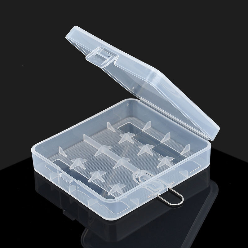 Shockproof 18650 Battery Case Holder for 4 Batteries - Compact & Durable Storage
