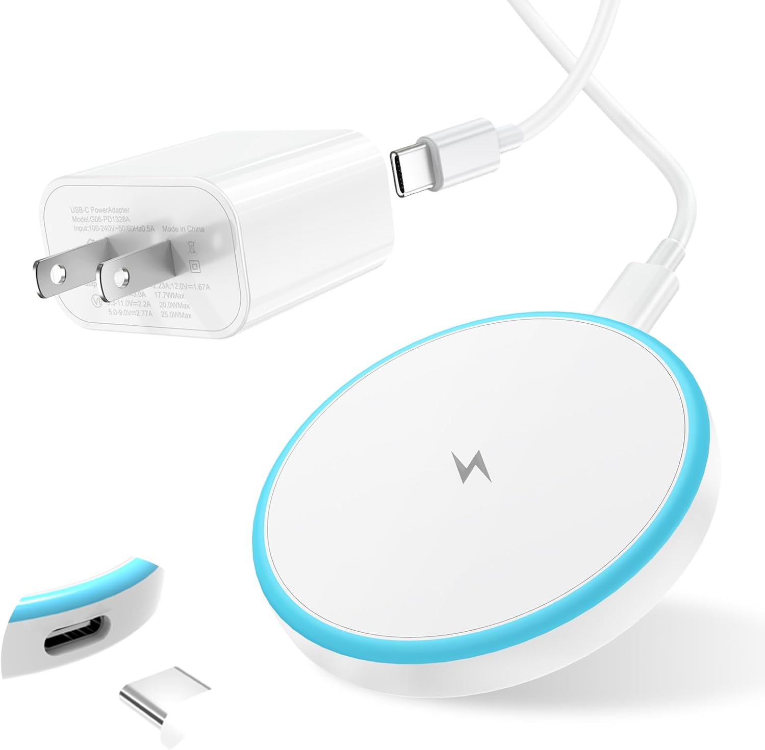 Magnetic Wireless Charger for Iphone 16 15 14 13 12 Series/Airpods 3/2/Pro 2/Pro