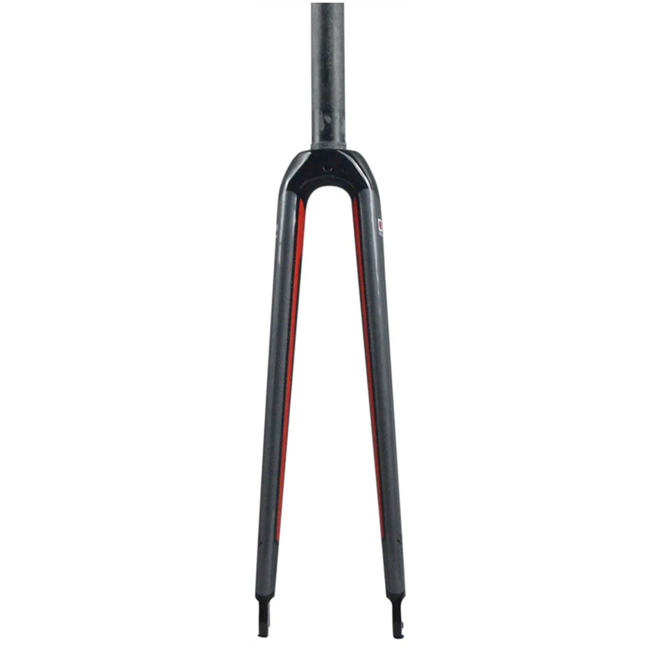 1-1/8" C Clamp Brake Road Bike Fork 700C Full Carbon Fiber Bicycle Fork Rigid QR - Image 3 of 4