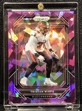 2022 PANINI PRIZM TRISTAN WIRFS, #277, ROOKIE, PURPLE ICE PRIZM, SERIAL #37/225