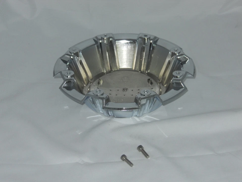 4 Pack - No Logo Replaces 3278 American Eagle Alloys Chrome Wheel Center Caps - Image 4 of 4