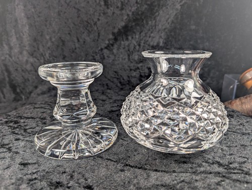 Waterford Crystal Hurricane Candle Lamp Hand Cut in the Alana Pattern 18cm - Picture 5 of 8