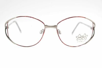 Vintage Luxottica 2157 52 16 130 Rosso Ovale Occhiali Montatura