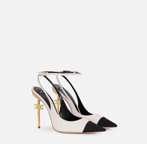 Slingback in nappa con tacco scultura - Foto 2 di 4