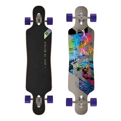 Street Surfing Longboard Complete I Want to Believe Drop Through 9.5'' x 39''