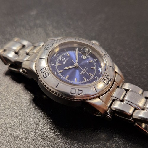 Orologio Breil Midway 251958012.9 Quarzo Vintage Diver Sub 200M Acciaio Funziona - Foto 3 di 5