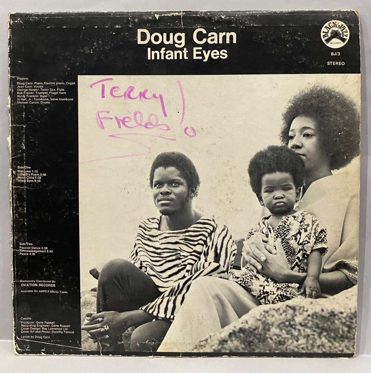 Doug Carn Infant Eyes Vinyl LP 1971 Original US Black Jazz BJ/3 Indianapolis