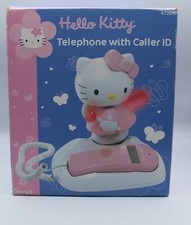 Rare Hello Kitty Telephone Phone Landline ANGEL with Caller ID Light Up NEW