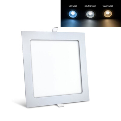 12W LED Einbauleuchte Slim Deckenspot Dechenleuchte Einbauspo Panel Eckig17x17cm