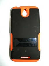 FUNDA/FUNDA PROTECTORA NARANJA 2 CAPAS HTC WISH 510 NUEVA