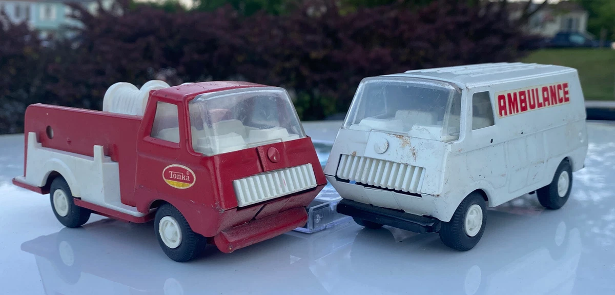 Jouet Ancien Tonka – Ambulance Fourgon En Acier – Vintage Années 1960