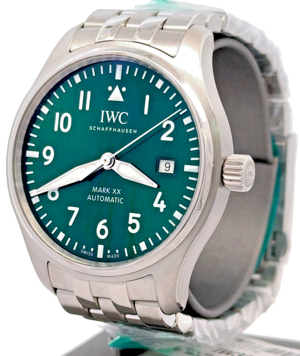 イギリス　ヴィンテージ　アイアンミラー　グリーン IWC PILOT'S WATCH MARK XX -IW328206 - 40 MM - Green Dial - BRAND