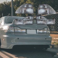 Clear Len Full Tail Lights Brake Turn Signal Lamp For 98-00 Accord Sedan Cg56