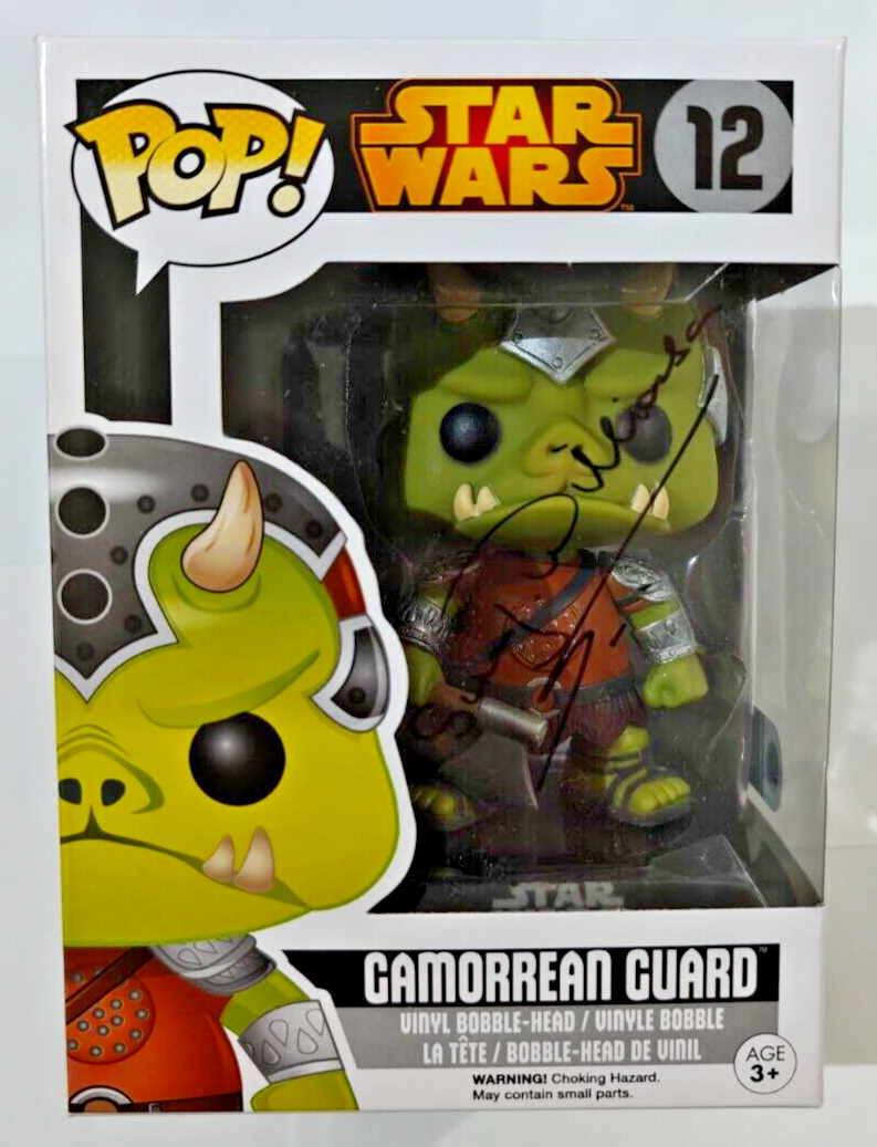 Funko Pop! Star Wars Gamorrean Guard #12 signed Simon J Williams +