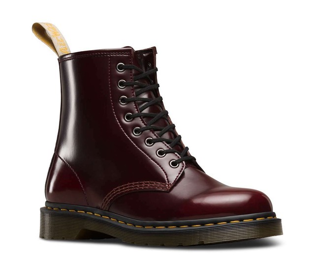 vegan cherry doc martens