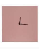 Wanduhr Eisen Rosa 40 X 40 Cm Quadratisch Modern Minimalistisch Tomar