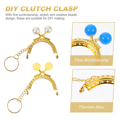 9 Pcs Süßigkeitenperlen Und Gold Reisen Dekorativ Handtaschenzubehör - Bild 4 von 12