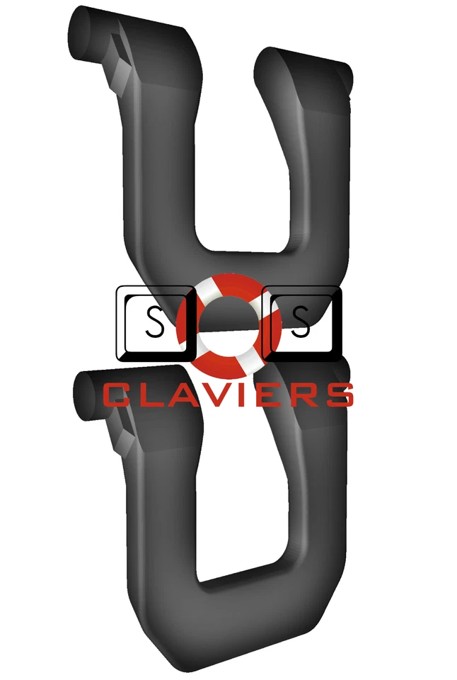 Microsoft Wired Tastatur 500 Spare Ersatz Tilt Leg Ständer Foot Feet Satz - Bild 3 von 4