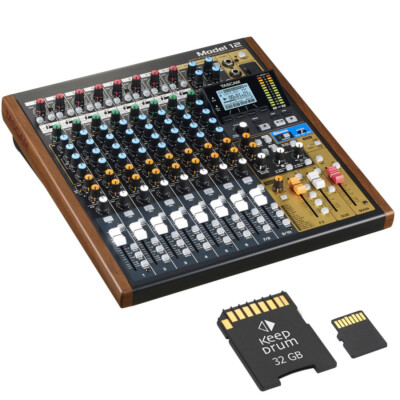 Tascam Model 12 Mischpult + Speicherkarte 32 GB