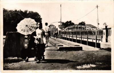 CPA AK Saigon Pont de Cau Quay Vietnam Indochina (1346051)