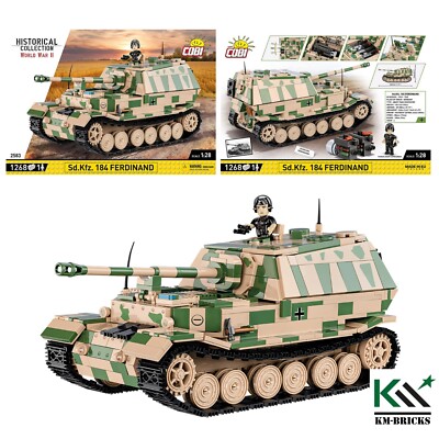 COBI 2583 Jagdpanzer Sd.Kfz. 184 Ferdinand  Klemmbaustein Set