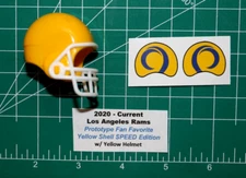 2020 - Current LA Rams Alt SPEED *DIECUT DECALS* & Football Gumball Helmets LAR