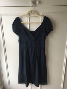navy silk dress uk