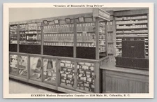 Postcard Eckerd's Modern Prescription Counter Columbia South Carolina