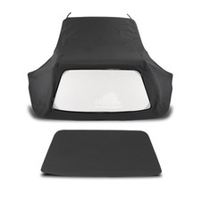 E30 Convertible Soft Top Replacement with Clear Window 1 Pc 1986-1993 Black