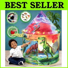 Vibrant Indoor Dinosaur Play Tent with Remote Control Lights