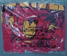 IRON MAN OFFICIAL MARVEL CLASSIC GRAPHIC T-SHIRT RED SIZE LARGE SEALED