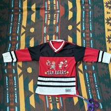 Vintage Nickelodeon Rugrats Hockey Jersey Youth Sz 6, excellent