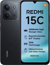 Xiaomi Redmi 15C 128GB/4GB Midnight Black Smartphone 6,9 Zoll 50MP - TOP ZUSTAND