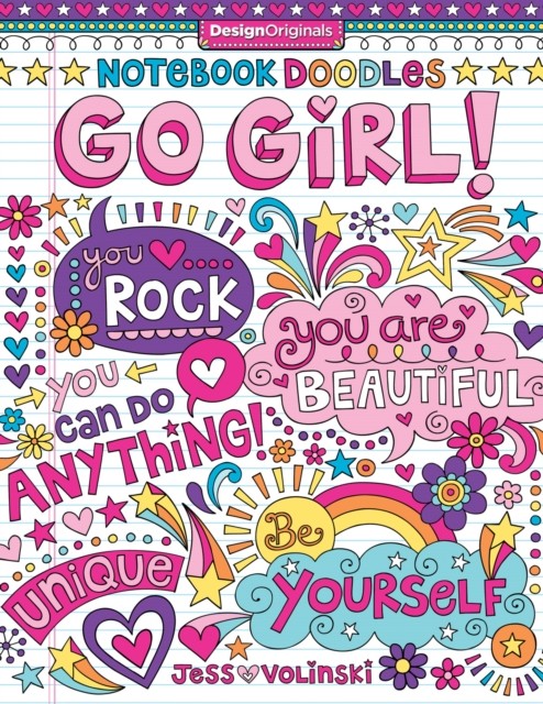 Notebook Doodles Go Girl! by Jess Volinski (Paperback Book)