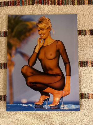 Ein Playboy Playmate Poster / Centerfold mit Ute Eckhardt.