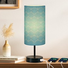 Touch Control Bedside Lamp with 2 USB Ports, 3-Way Dimmable Table lamp for Be...