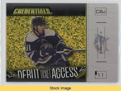 2023 Upper Deck Credentials Horizontal Yellow Adam Fantilli Rookie RC READ 17ar
