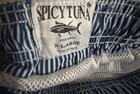 Spicy Tuna Mens Blue Floral Swim Trunks Size XL Swim Suit Extra Large — photo 7