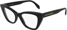 NEW Alexander McQueen ROMANCE AM 0305O Eyeglasses 001 100 AUTHENTIC